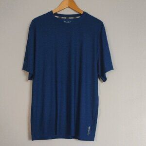 Reebok Men's Size Large Blue Short Sleeve Active Wear Tee Casual Comfort Sporty